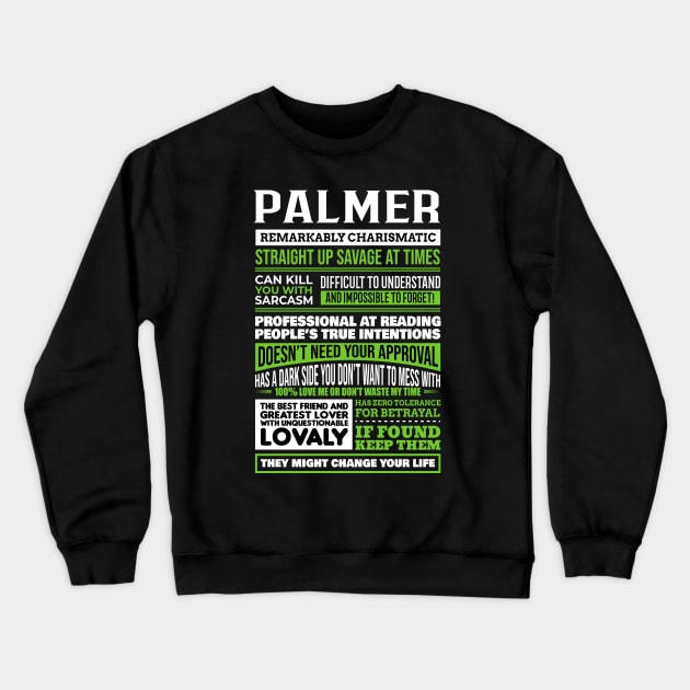 Palmer Crewneck Sweatshirt by Ban Guns Not Books- Typography fullcolor